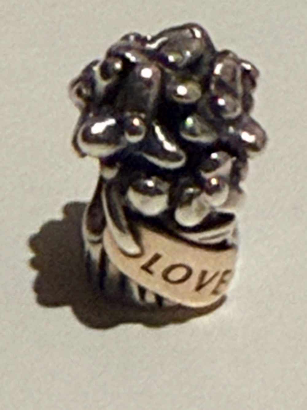 Pandora Silver/Gold Two Tone Bouquet with 'LOVE' Charm